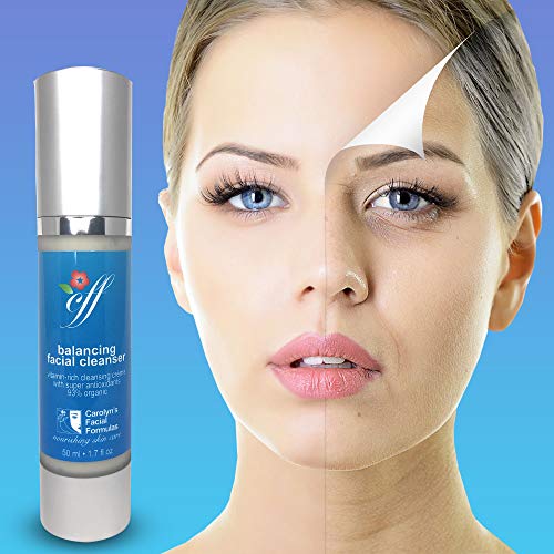 Carolyn's Лицето Formulas Балансирующее почистващо средство за лице | Средство за измиване на лицето, шията и лицето (50 мл – 1,7 течни унции)