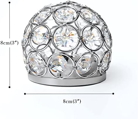Кристална топка Zipdiz - Кристален led светлини - Декор коледната трапеза - Декоративни топки със златни топки - Коледна