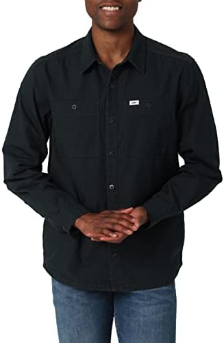 Горната риза Свободно Cut Lee Men ' s Workwear с Дълъг ръкав и копчета
