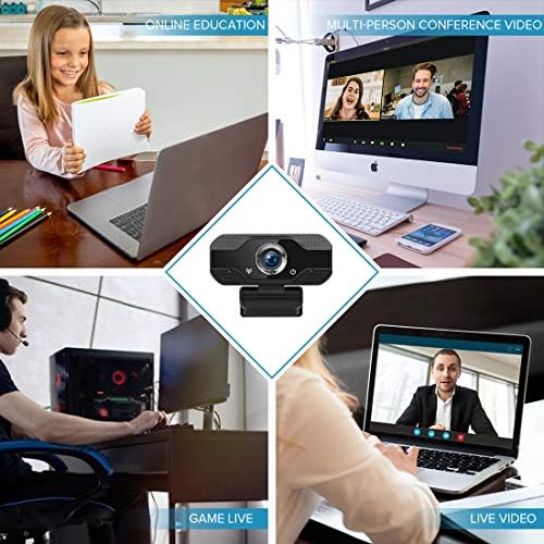 mitoykus USB Уеб камера HD 1080P Plug и Play Уеб Камера с Вграден Микрофон със Статив за видео Конферентна връзка на