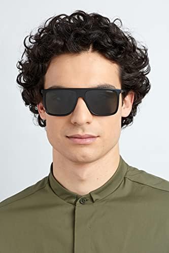 Слънчеви очила Carrera 172/S CA172S-0003-QT-5814 - Матово Черен дограма, Зелени лещи, Диаметър на обектива