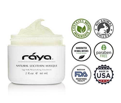 Маска с естествен лецитин Raya (601) | Подхранваща маска за лице за суха и Комбинирана кожа | Успокоява възпалението и свива порите