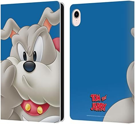 Дизайн на седалките за главата Официално Лицензиран Tom and Jerry Спайк Полнолицевый Кожен Калъф-книжка-джобен формат и е Съвместим с Apple iPad Mini (2021)