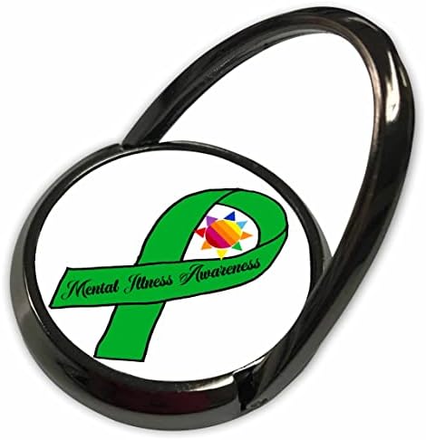 Подкрепа и информираност в областта на опазване на психичното здраве 3dRose Cool Green Ribbon и Sun - Разговори по телефона (phr-362949-1)