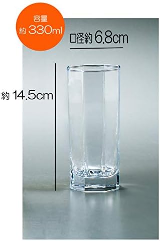 Чаша Suntory Marketing 070-51, прозрачен, 11,2 течни унции (330 мл), Octim (опаковка от 6 броя)