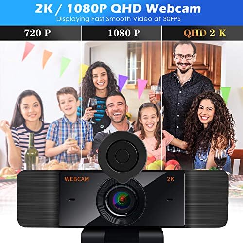 Уеб камера coloyee HD 1080P, Потоковая Камера с микрофон-капак, Широка за запис, Разговори, конференции, игри