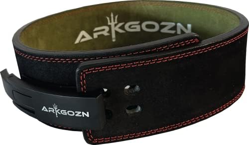 ARKGOZN: Колан за вдигане на тежести от телешка кожа премиум-клас с дебелина 10 мм - Бърза и лесна система за регулиране