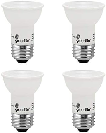 Лампа за прожектор Greenlite LED PAR16 е с регулируема яркост, 7 W (еквивалент на 60 W), 500 Лумена, От 3000 До Ярко-бели