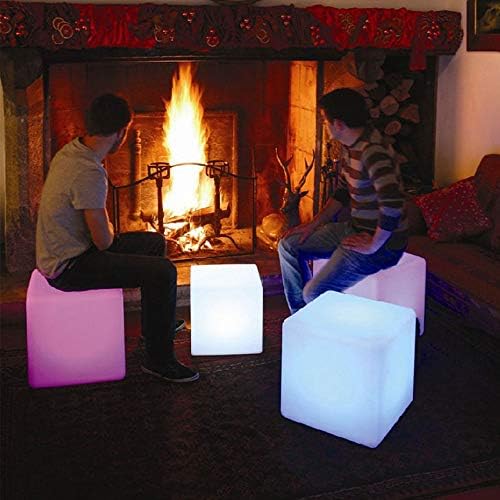 Led Светлинен Куб 7-инчов RGB с дистанционно управление, 16 Редуване на цветове и 4-Уровневым Затъмняване Лампа за Хладно