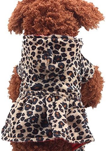 Норби Домашни Любимци Куче Леопардовое Обличам Палто Пакетче Hoody Кученце Зимни Блузи С Качулка