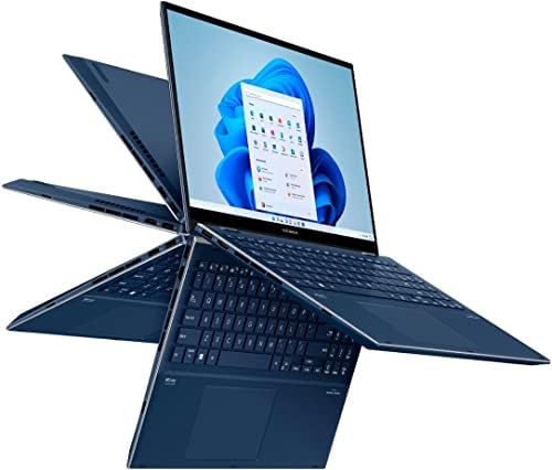 Лаптоп ASUS 2023 Zenbook Q539ZD 2-в-1 15,6 Сензорен екран 2.8 K OLED 120 Hz, 14-ядрен процесор Intel 12th Core i7-12700H Arc A370M, 4 GB видео карта 16 GB LPDDR5, 4 TB SSD, Wi-Fi 6E Мълния, 4 KB с подсветка, Windows 11 Pro
