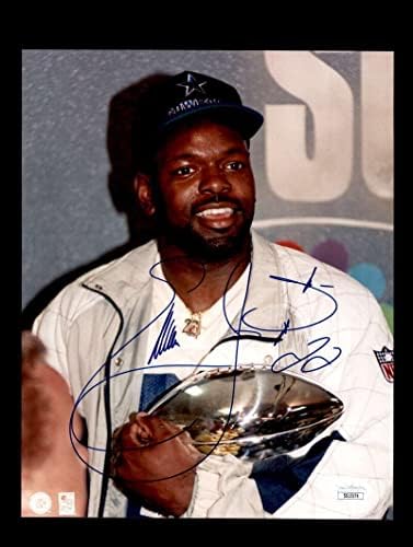 Emmitt Смит JSA Подписа Снимка с Автограф Coa 8x10 - Снимки NFL с автограф
