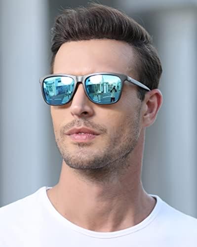 BOTPOV Поляризирани Слънчеви очила за Мъже И жени, Огледални Лещи със защита от UV 400, Пружинни панти (3 опаковки)