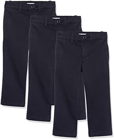Униформи Essentials за момчета и деца, Панталони-чино Каки Директно намаляване с плоска предна част, Многопластова