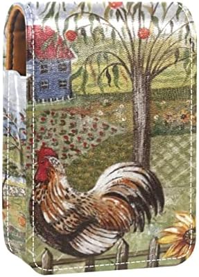 Мини-Калъф за Червило с Огледало за Чантата, Организация на Преносим Притежателя на Синята Rooster Farm