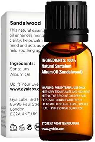 Органично Етерично масло от пачули за дифузьор и Етерични масла от Сандалово дърво за набиране на обектите - Набор от