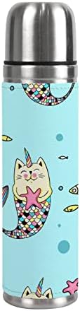 Vantaso Бутилка За Вода Сладък Котка Животно Еднорог Карикатура на Океана, Морска Риба, Вакуумна Колба С Двойни Стени