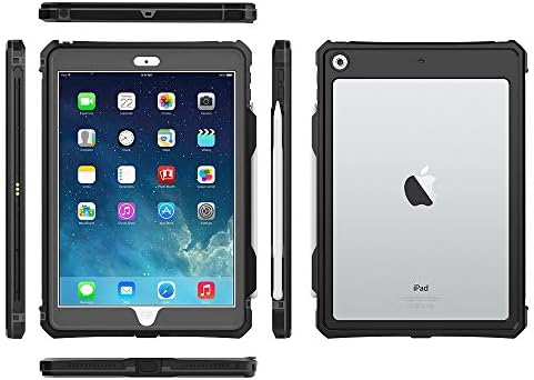 Водоустойчив калъф за iPad 10.2 инча 2019, iPad 7-то поколение, Издръжлив на 360 градуса корпус, вградено защитно фолио