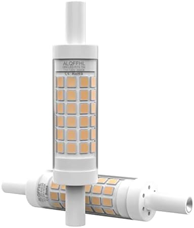 Led лампа ALQFFHL R7S 78 мм, с регулируема яркост, 5 W Двустранни прожектори J-тип (еквивалент на 50 W халогенни лампи