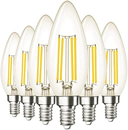 Led лампа Inlight B11 под формата на канделябра мощност от 5 W с регулируема яркост, цокъл на E12, и топло бяла светлина