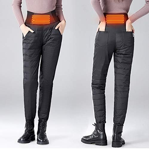 Зимни Панталони с Висока Талия и джобове, Дамски Панталони Големи Размери, Топли Ежедневни Панталони, Обикновена прави