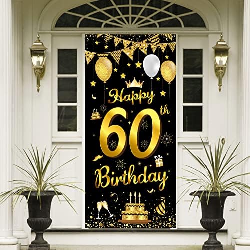 банер на 60-ия ден от Раждането, на Фона на Вечерните Бижута от Черното Злато на 60-ия Рожден ден и Вратата Банер за