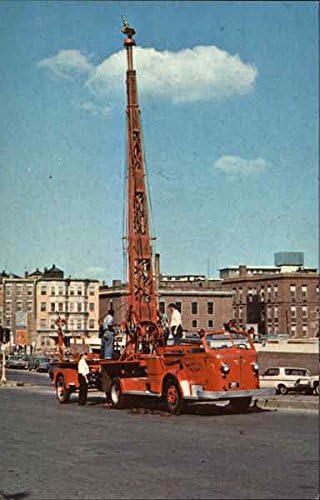 Бостън пожарникар министерството. Кула № 1 Бостън, Масачузетс, Масачузетс Оригиналната Реколта Картичка