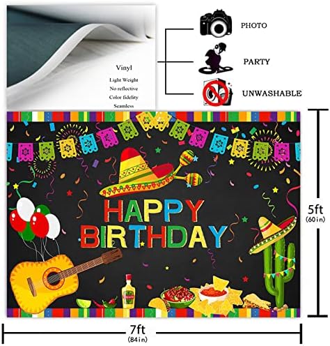 Авезано Мексикански Тематичен Фон за украса на парти по случай рождения Ден на Fiesta Мексико Карнавал на Синко Де Майо