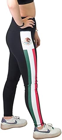 Дамски спортни дрехи Twin Vision с Флага на Страната, Гамаши За Йога Пълна Дължина С Висока Талия и Штанами за Йога