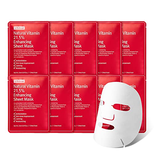 ОТ WISHTREND Natural Vitamin 21.5 Улучшающая маска за лице 10 листа, напълно насища кожата с витамини