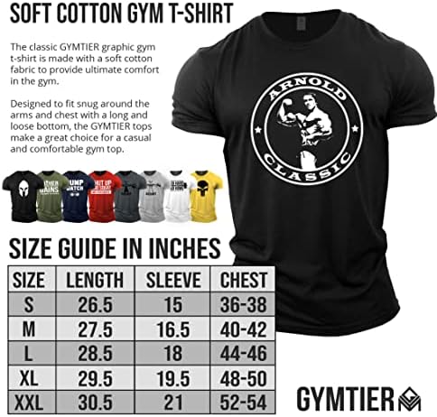 Мъжка тениска за бодибилдинг GYMTIER - Arnold Classic - Тренировъчен топ За фитнес зала