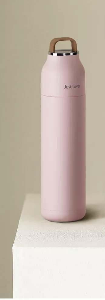 Бутилка за вода с вакуумна изолация от неръждаема стомана С дръжка капак - 500 мл - Модерен, Изчистен и Елегантен дизайн