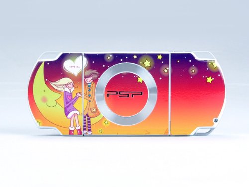 Двуцветен Стикер за корицата на LOVE PSP (Slim), PSP 2000