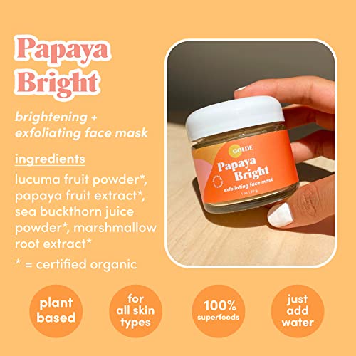 Ярката Суперпродуктовая маска за лице GOLDE Papaya с прах плодове Лукумы, екстракт от папая, сок на прах от морски зърнастец,