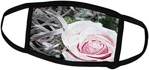3d Розови рози с панделка в Близък план, Светещи капаци за лице (fc_184780_1)