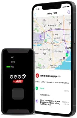 GEGO GPS Global Luggage Tracker - Устройство за проследяване на багаж при пътуване по целия свят в реално време (по-добре,