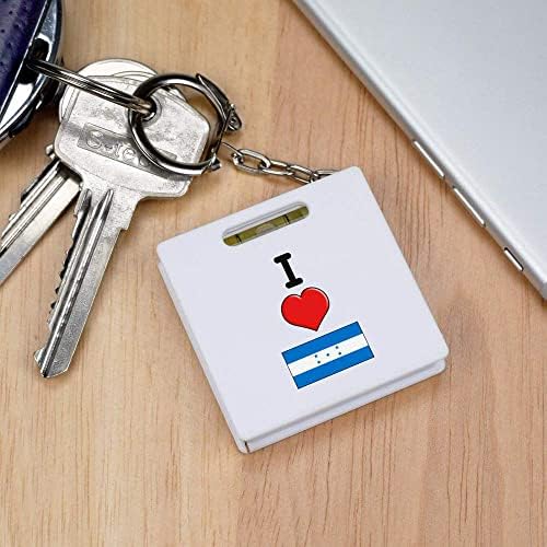 Рулетка за ключове Azeeda I Love Хондурас /Инструмент за измерване на нивелир (KM00027831)