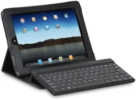 Bluetooth клавиатура iHome и Кожен калъф за iPad 2 - Черен (IH-IP2100)