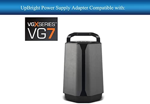 Адаптер UpBright 12 v ac/dc, който е съвместим с Soundcast VGX Серия VG7 Портативен Безжичен Говорител Премиум-клас за