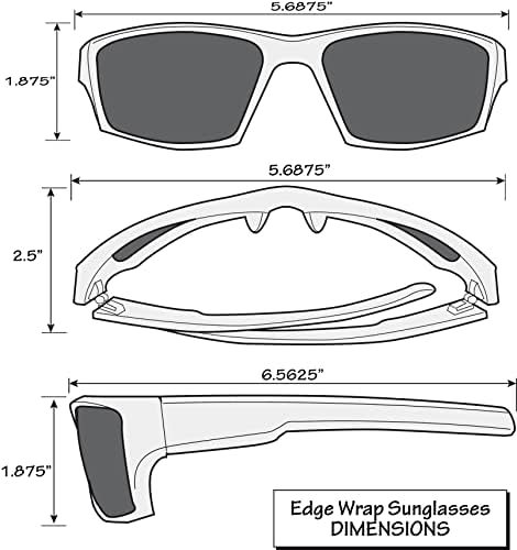 Слънчеви очила Siskiyou Sports LSU Тайгърс Edge Wrap Слънчеви Очила